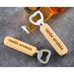 Dřevia Dřevěný otvírák na pivo - Otvírák, s iniciály – Hledejceny.cz