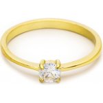 Bruno zásnubní prsten GOLD s kamínkem S4383 – Zboží Dáma