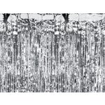 PartyDeco Párty závěs, stříbrný, 100×200 cm – Hledejceny.cz