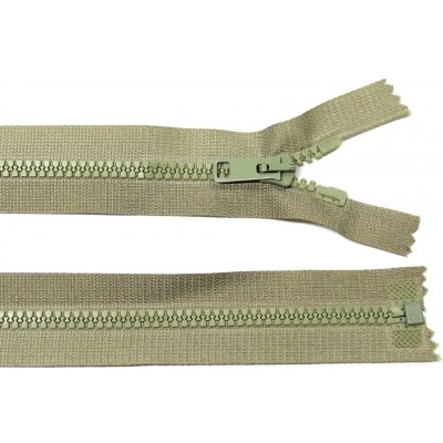 Kostěný zip no.5 rozepínací 75cm bundový color: 698 khaki zelená – Hledejceny.cz