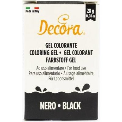 Decora Gelová barva černá 28 g – Hledejceny.cz