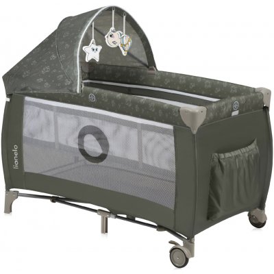 Lionelo Postýlka cestovní Stefi Plus Green Olive – Zboží Mobilmania