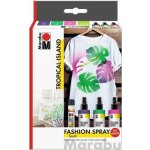 Marabu sada barev na textil ve spreji Tropical Island – Zboží Mobilmania