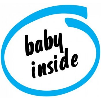 Bezvatriko tričko Baby Inside bílá