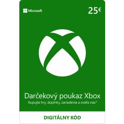 Microsoft Xbox Live dárková karta 25 €