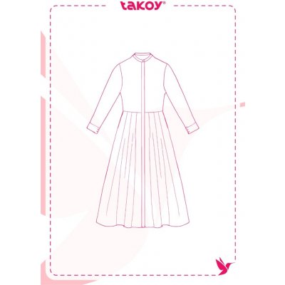 Takoy Elektronický PDF střih dámské šaty Deborah-32-38 – Hledejceny.cz