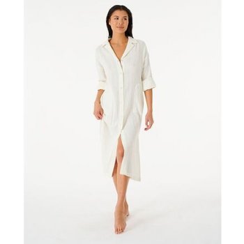 Rip Curl Norah Shirt Dress Bone