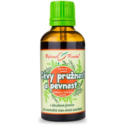 Bylinné kapky Cévy pružnost a pevnost kapky tinktura 50 ml – Hledejceny.cz