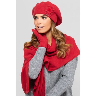 Kamea dámský baret Sewilla červená – Zboží Mobilmania