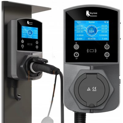 EV Wallbox Typ 2 22kW WiFi 3 Fáze 32A IP66 Chytrá Nabíjecí Stanice | Zboží Auto