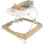 Baby Mix Chodítko s volantem a silikonovými kolečky cappuccino – Zboží Dáma