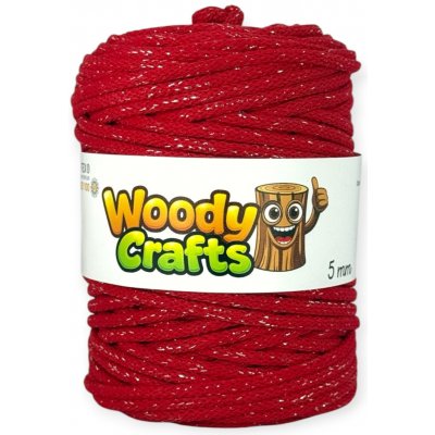 Woody Crafts Woody 5 mm – Vánoční červená (100m) – Zbozi.Blesk.cz