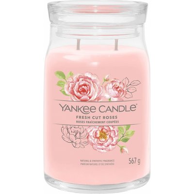 Yankee Candle Signature Fresh Cut Roses 567 g – Zboží Mobilmania