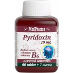 MedPharma Pyridoxin vitamin B6 20 mg 67 tablet – Hledejceny.cz