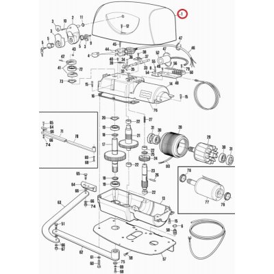 PROFI PPD1177A.4540 vrchní kryt pohonu HYPPO, RAL7016 – Zboží Mobilmania