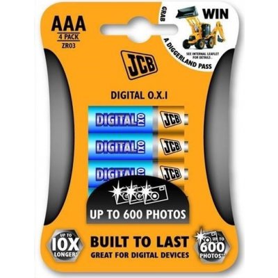 JCB OXI DIGITAL AAA 4ks JCB-LR03OXI-4B – Zbozi.Blesk.cz