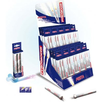 Fontána na dort stříbrná Pyrogiochi – Zboží Mobilmania