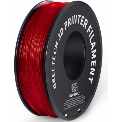 GEEETECH TPU Transparent Red - 1,75 mm / 1000 g – Zboží Živě