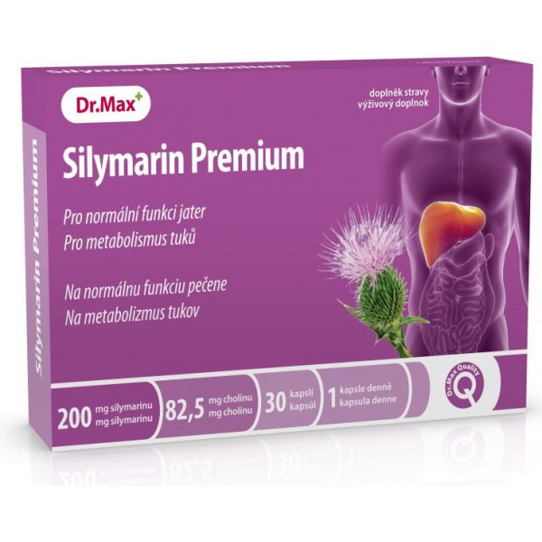 Doplněk stravy Dr.Max Silymarin Premium 30 kapslí
