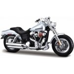 Harley Davidson Maisto 2009 FXDFSE Cvo Fat Bob stříbrná 1:18 – Sleviste.cz