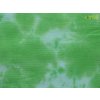 Metráž zelený mušelín 6002 batikovaný vzor