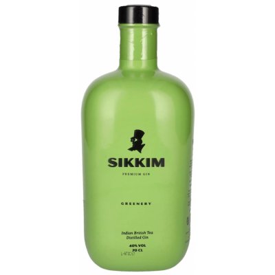 Sikkim Greenery 40% 0,7 l Premium gin (holá láhev) – Sleviste.cz