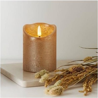 Eglo 411498 LED Svíčka FLAMME RUSTIC LED 2xAA zlatá EG411498 – Hledejceny.cz