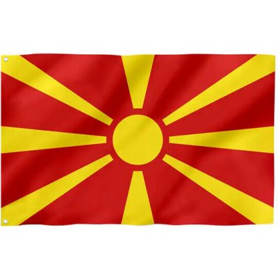 Vlajka WARAGOD Severní Makedonie 150x90 cm – Hledejceny.cz