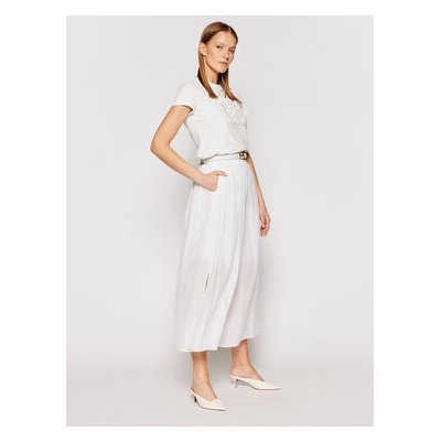 Marella Kalhoty culottes Marche 31311015 Relaxed Fit bílé