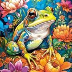 Cherry Pazzi Květinová žába Flower Power Frog 1000 dílků – Zboží Dáma