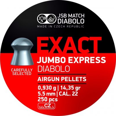 Diabolky JSB Exact Jumbo Express 5,52 mm 250 ks – Zboží Dáma