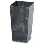 Prosperplast Květináč s vkladem URBI SQUARE BETON EFFECT 26,5 cm antracit – Sleviste.cz