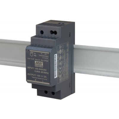 Spínaný napájecí zdroj Mean Well HDR-30-12 12V DC 2A 30W – Hledejceny.cz
