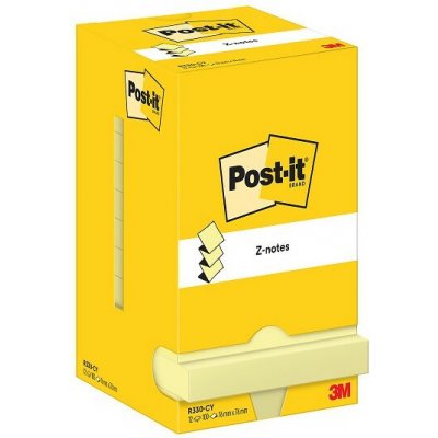 samolepicí bloček Post-it® "Z" 75x75mm/100ks/12ks Žlutý – Hledejceny.cz