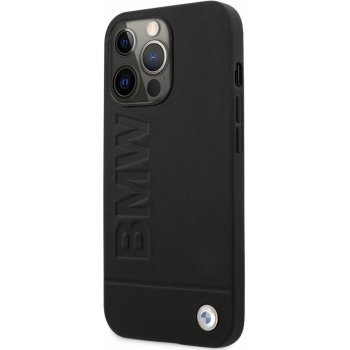 Pouzdro BMW Leather Hot Stamp iPhone 14 Pro Max černé