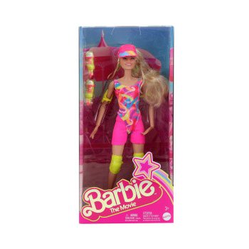 Barbie ve filmovém oblečku na kolečkových bruslích