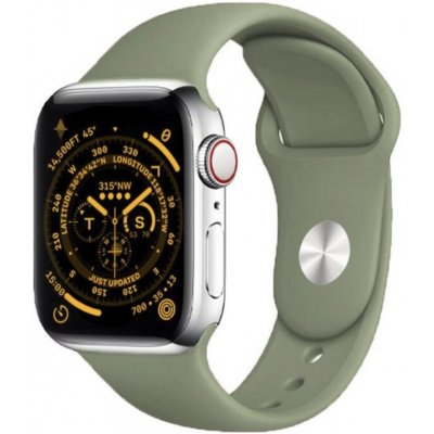 Devia silikonový řemínek M/L pro Apple Watch 42/44/45 mm, khaki OEM101035 – Hledejceny.cz