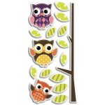 Crearreda 3D samolepicí pěnová dekorace na zeď malé sovy 59510 Little Owls (15 x 31 cm) – Zbozi.Blesk.cz