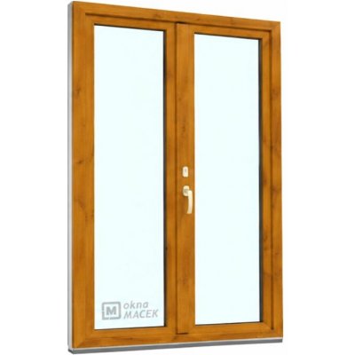Kömmerling balkonové dveře 70 AD O+OS klapačka levé winchester/bílá 120 x 210 cm oboustranná klika + FAB + hliníkový práh – Hledejceny.cz