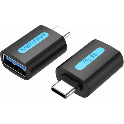 Vention USB-C (M) to USB 3.0 (F) OTG Adapter Black PVC Type CDUB0 – Sleviste.cz