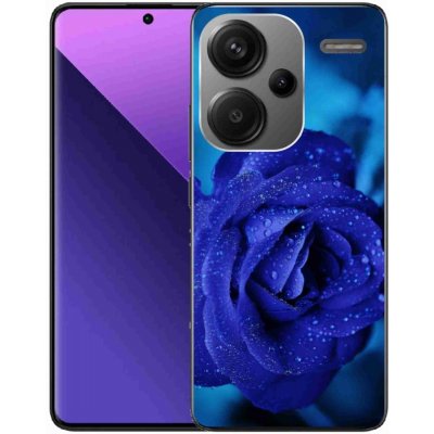 mmCase Gelové Xiaomi Redmi Note 13 Pro+ 5G - modrá růže – Zboží Živě