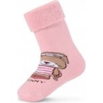 Baby Nellys Kojenecké froté ponožky s ABS Bunny růžové – Zboží Mobilmania