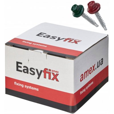 FARMÁŘSKÉ VRUTY Z EPDM EASY FIX 4,8x35mm do dřeva, 250 Ks. cihla RAL8004 – Hledejceny.cz