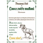 Pasovací list na lovce zvěře mufloní – Zboží Dáma