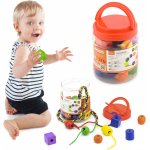 Lamps Navlékání dřevěných korálků extra velké – Zboží Mobilmania