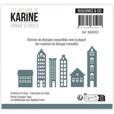 Les ateliers de Karine Vyřezávací šablony Domy Urban Stories – Hledejceny.cz