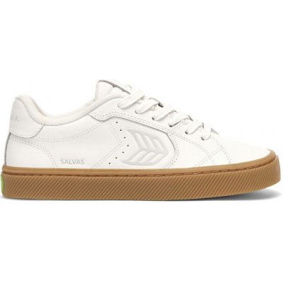 Cariuma SALVAS Leather Gum Warm Ice Logo W White – Hledejceny.cz