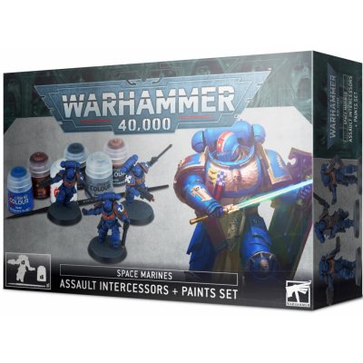 GW Warhammer 40000: Assault Intercessors + Paints Set – Zboží Živě