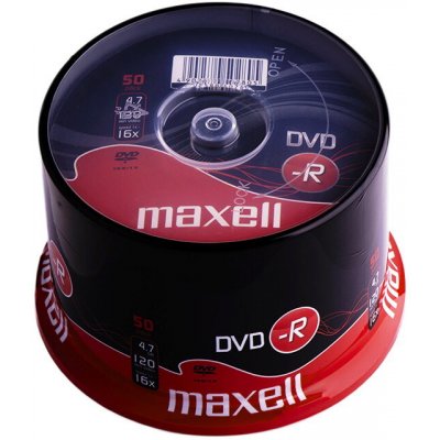 DVD-R Maxell 4,7GB 16x 50cake – Zboží Živě