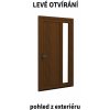 Venkovní dveře ALUPLAST ořech/bílé 12 Levé 85 x 200